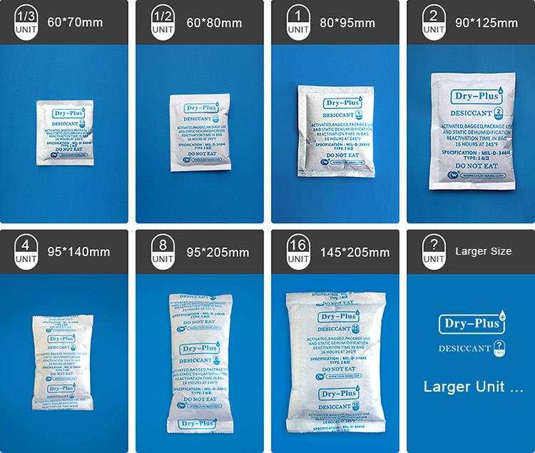 Moisture barrier package with desiccant