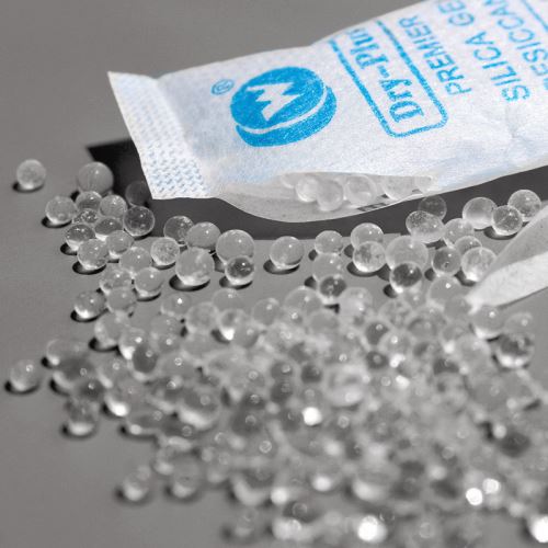 DMF Free Silica Gel Desiccant For Food Storage Moisture Adsorption